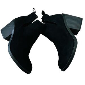 Steve Madden Ankle Boot Women 8 M Black Leather Suede Cutout Bootie
Sharini New